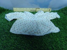 CABBAGE patch kids  APPROX 14IN SIZE DOLLS HANDMADE DRESS pink rosebuds flannel