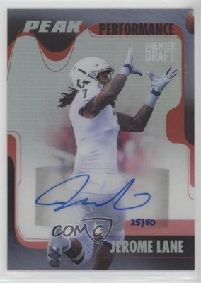 2017 Sage Hit Peak Performance Platinized Rainbow 25/50 Jerome Lane Auto 0c2