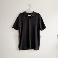 Lacoste Men's Classic Fit Polo Black Size XL Short Sleeve Preppy Smart Casual
