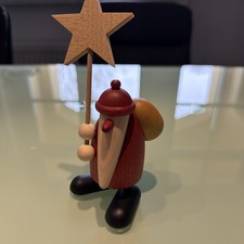Björn Köhler Weihnachtsmann mit Stern,klein,Ezgebirge,OVP