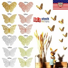 12pcs DIY 3D Butterfly Wall Stickers Art Decal PVC Butterflies Home Room Decor