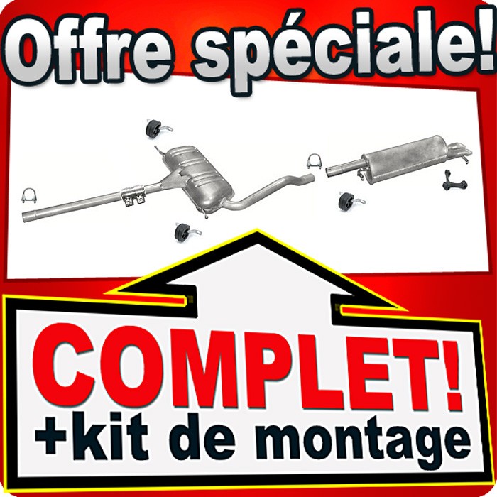Ligne échappement VW Passat B5 anti-rouille pour réparer les fuites de gaz de silencieux