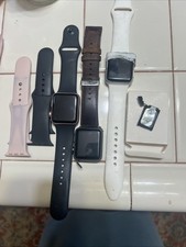 3 For Parts Only iWatch Series 1 2, New 38 Mm Battery And Various Bands