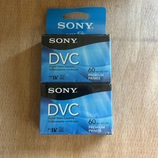 Lot of 2 Sony DVC 60 Min Premium Digital Mini DV Cassette Tapes NEW and SEALED
