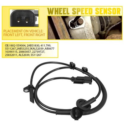 1PC ABS Wheel Speed Sensor Front Left or Right For Buick Enclave 2008 2009-2017