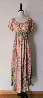 New Anthro Maxi Dress Size Small Floral Coquette Cottage Brunch Romantic Wedding