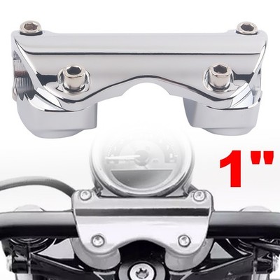 1'' Handlebar Riser Top Clamp Fit For Harley Touring Street Road Glide 1988-2023