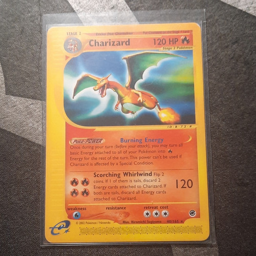 Pokemon TCG Charizard Expedition Base Set 40/165 Rare Non Holo Eng 2002 120HP