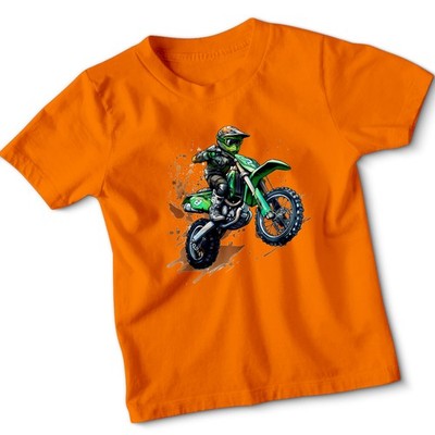 Jungen Dirt Bike Kinder T-Shirt Extrem Racing Lustig Retro Abenteuer Geschenk