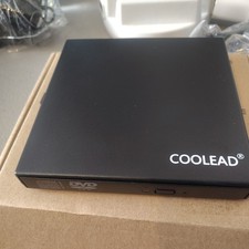 USB 2.0 Slim Portable Optical Drive DVD-RW Laptop Desktop PC Black Open Box