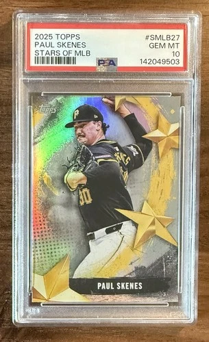 2025 Topps Stars of MLB Paul Skenes #SMLB-27 PSA 10 GEM MINT Pirates