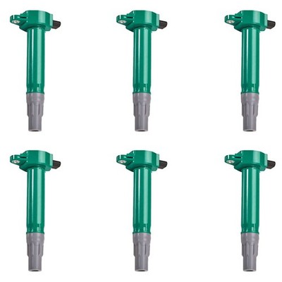 7805-1356L-06 Aceon Bright Ignition Coils Set of 6 for VW Dodge Nitro Charger