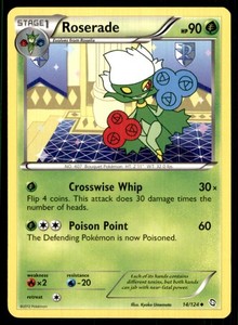 2012 Black & White - Dragons Exalted Roserade Stage 1/Uncommon #14