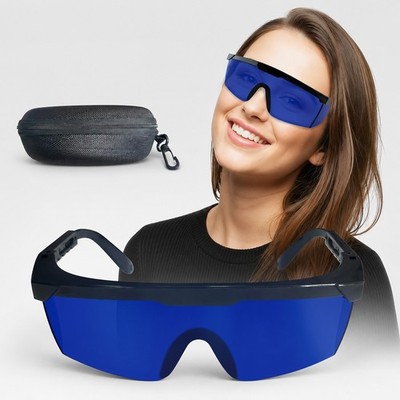 Eyes Protection Glasses Laser Safety Goggles for Light Therapy Device - Blue