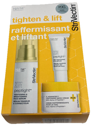 StriVectin Tighten & Lift Trio Set Eye & Face Serum, Neck Cream New #7488