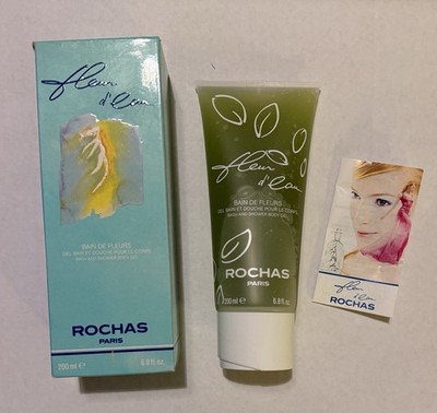 Fleur D Eau Rochas Paris Bain De Fleur Bath & Shower Body Gel 6.8 Fl Oz
