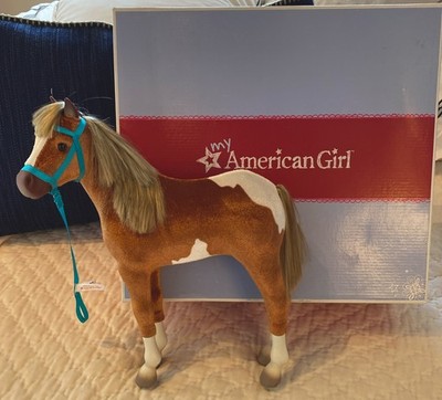 American Girl Horse RETIRED Paint Filly with Halter & Lead Rope in Box