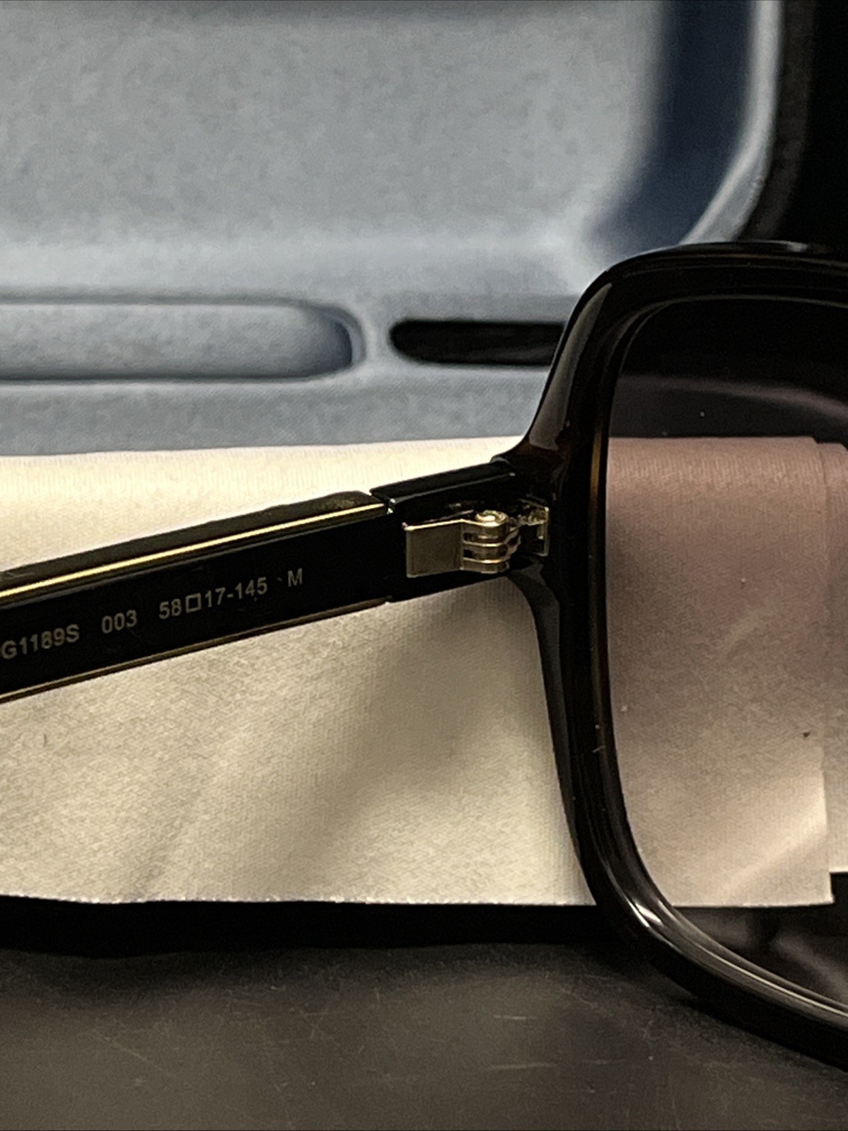 Gucci Brown Gradient Rectangular GG1189S 003 Pola… - image 14