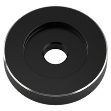 Black Solid Aluminum 45 RPM Record Adapter for 7-inch Vinyl Turntables