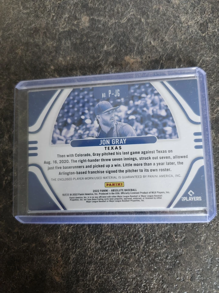 2022 Panini Absolute Jersey 77/99 Jon Gray Card# P-JG - Image 2 of 2