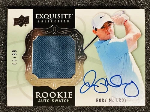 RORY McILROY 2014 UPPER DECK GOLF EXQUISITE ROOKIE AUTO RPA  #/99 RC GRAND SLAM!