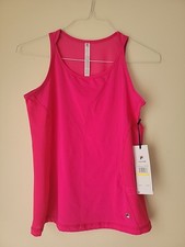 FILA Women's Full Coverage Pink Tank Scoop Neck tennis Top - Size Medium NWT