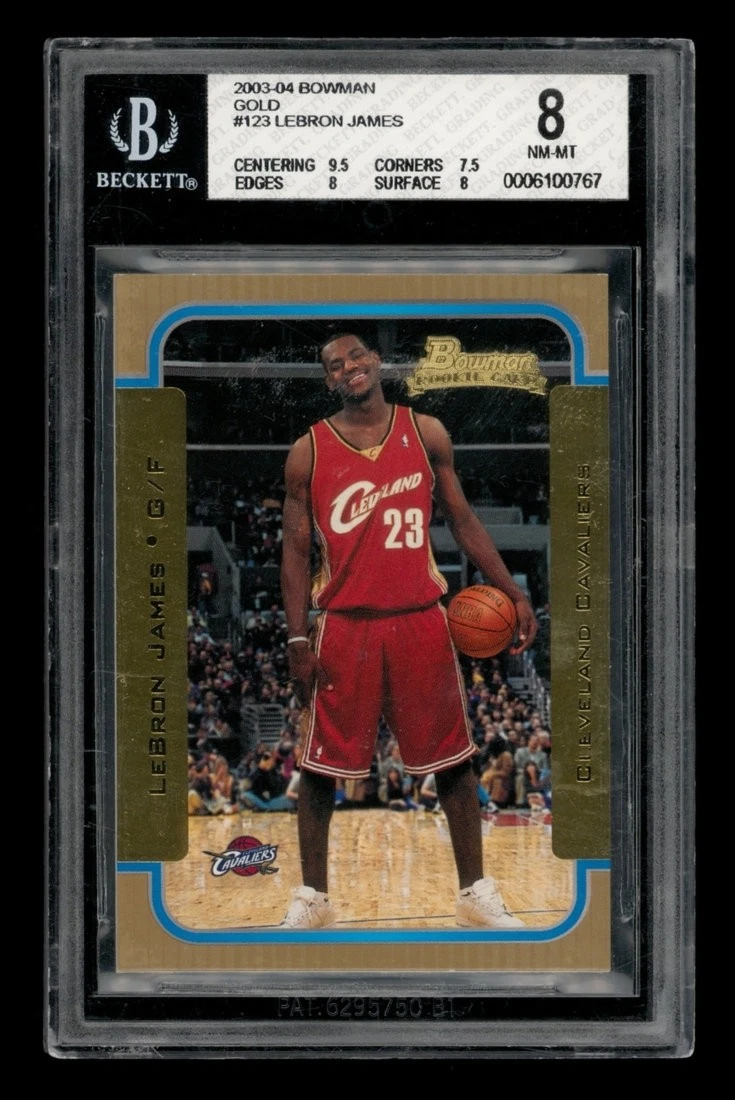 Bowman LeBron James Basketball Cleveland Cavaliers Sports Trading