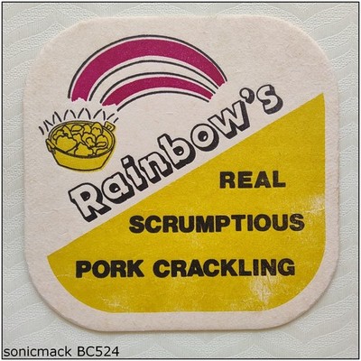 Rainbow's Real Scrumptious Pork Crakling Coaster (B524)