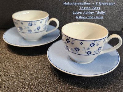 Hutschenreuther - Porzellan Espresso-Tassen-Set - S Stück - Laura Ashley ''Sally''
