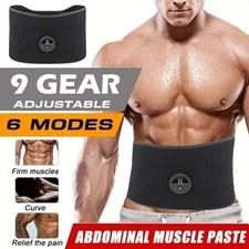 EMS Abdominal Workout Belt ABS Fit Muscle Stimulater Training Gear Fitness USB