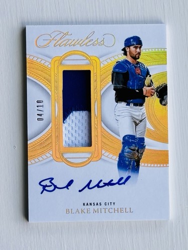 2025 Panini Flawless Blake Mitchell Prominent Swatch Auto Patch 04/10 Royals SSP
