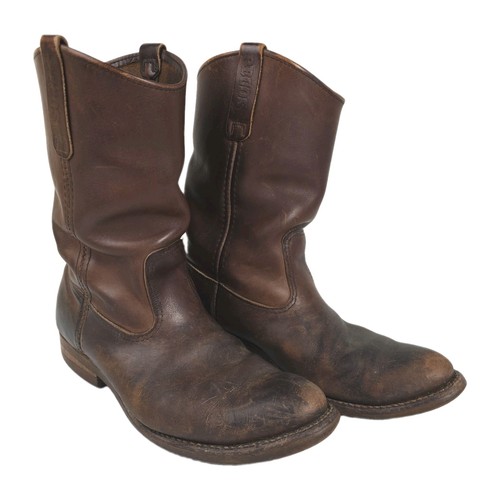 Red Wing Pecos 1155 Pull On Leather Boots Mens SIZE 10.5 D USA Cowboy Well Worn