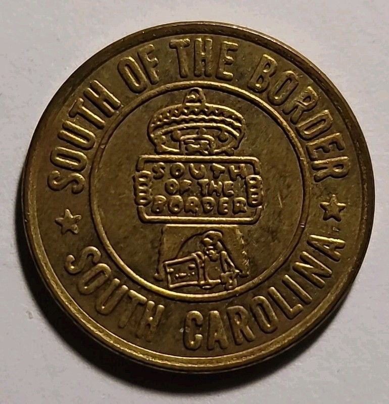 South Of The Border Good Luck Souvenir Medal Token Coin South Carolina Carolinas