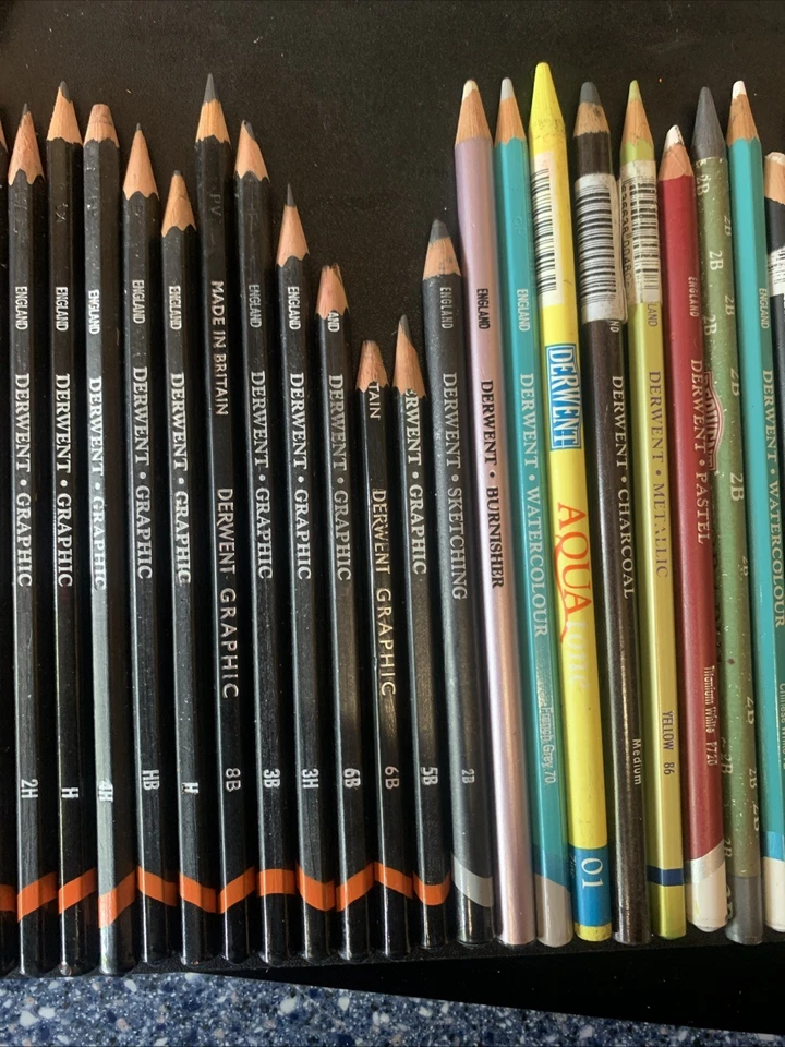 DERWENT Rexel Joblot Bundle Pencils 5 Star Quality Vintage Sketching Watercolour - Image 4 of 4
