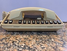 GTE Vintage Push Button Desk Telephone Beige
