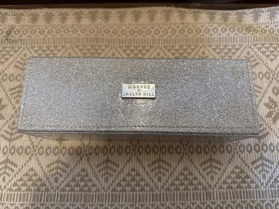 Morphe Jaclyn Hill Silver Glitter Makeup Travel Box  9x3x7 Inches