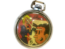 VINTAGE BLONDIE AND DAGWOOD POCKET WATCH