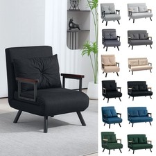 Fabric Convertible Sofa Bed with Pillow for Living Room Refurbished