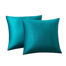 Throw Pillows Covers Set of 2 Soft Velvet 18" x 18" Pack of 2 Dark Teal