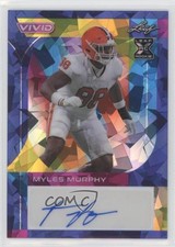 2023 Leaf Vivid Navy Blue Crystals 4/7 Myles Murphy #BA-MM2 Auto v1x