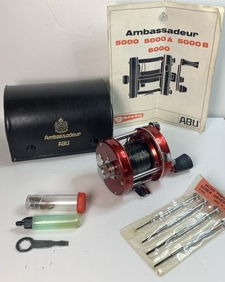 Vintage Abu Garcia Ambassadeur 5000B Fishing Reel Made in Sweden