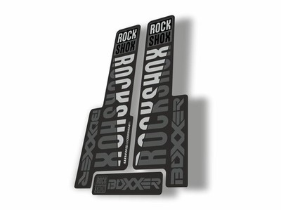 Rock Shox BOXXER 2018 Mountain Bike Cycling Decal Kit Sticker Adhesive Gray