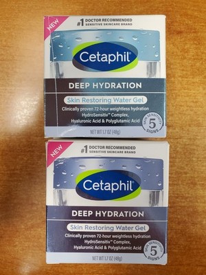 2 Pack: Cetaphil Deep Hydration Skin Restoring Water Gel  1.7 oz ea (7073) R5P1
