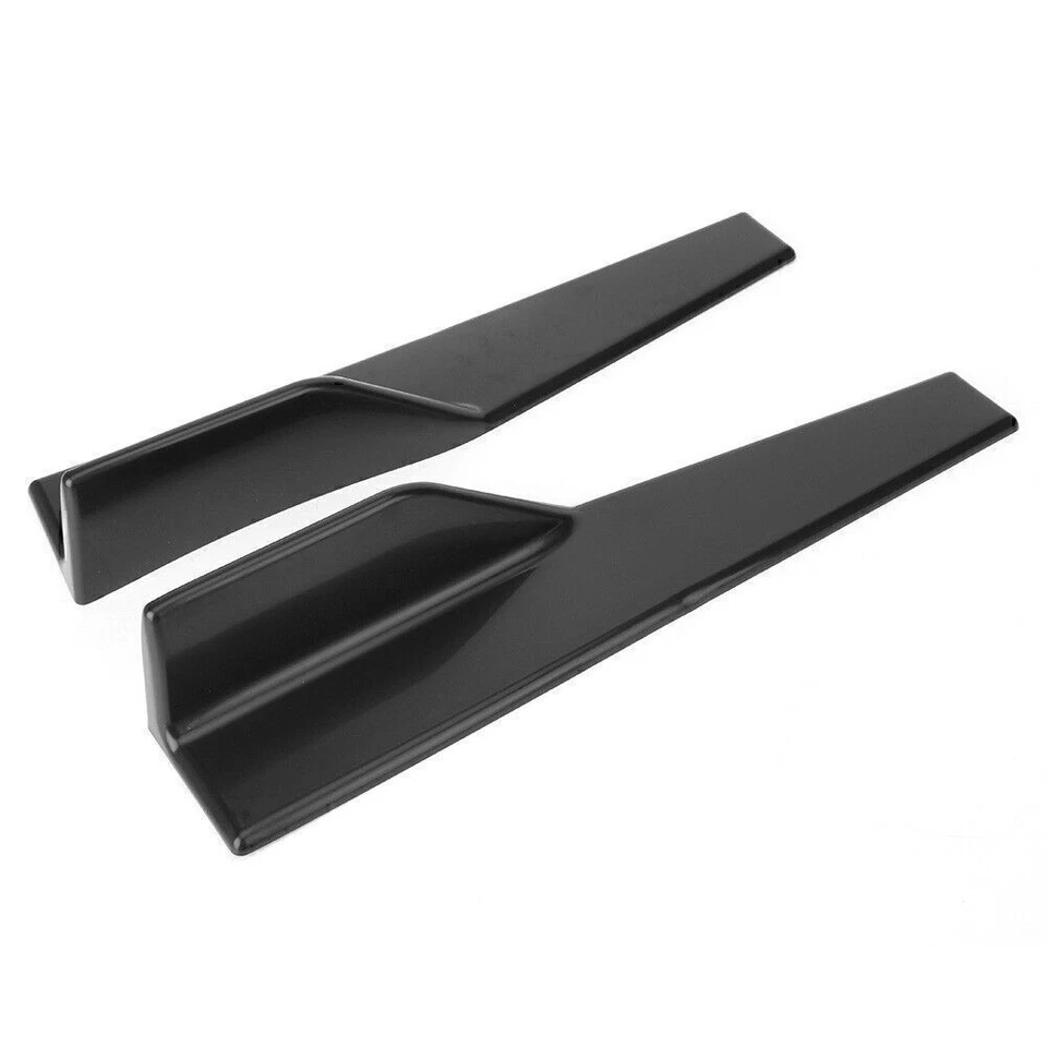 45CM Universal Car Side Skirt Extension Rocker Splitters Winglet Wings Foto 4 de 4