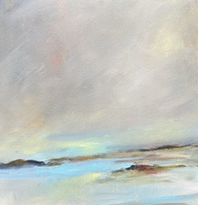 Quadro originale - PERDERE LA TRACCIA DEL TEMPO - paesaggio astratto