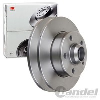 2X NK Bremsscheiben 226Mm Voll Hinten Passend FÜR Seat Toledo VW Corrado Golf
