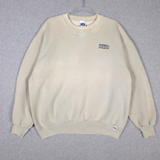 Vintage Russell Athletic Sweatshirt Mens Made In USA Crewneck V Chest Logo 90s