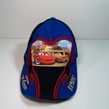 Disney Pixar Cars Lightning McQueen Ramone Boys Blue Black Hat Cap 53cm