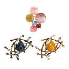 Shimmering Nest Encouraged Crystal Brooch Thin Mixture Pin Perfect For Dresses