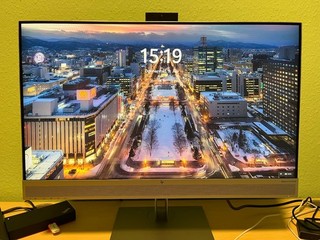 HP EliteDisplay E273M 27" Widescreen Full HD LED Monitor Schwarz/Silber